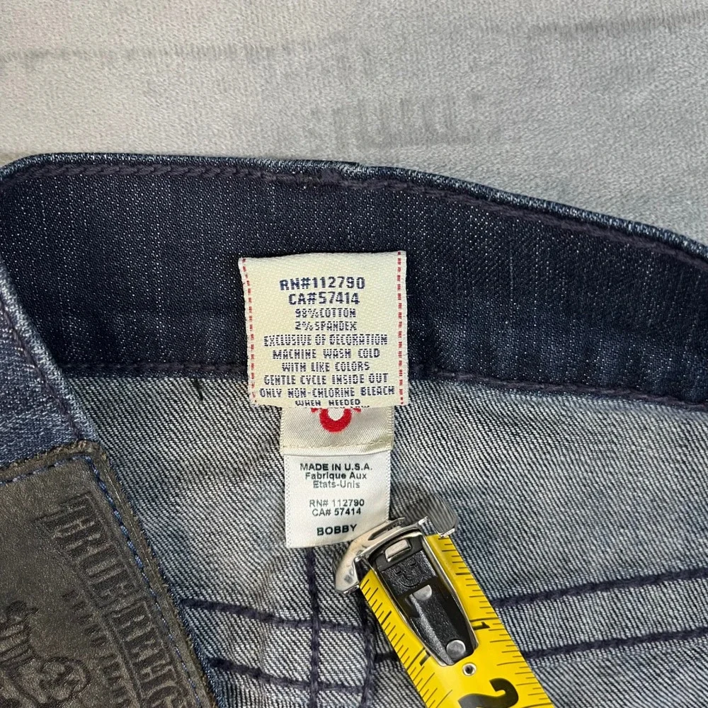 True Religion Bobby Jeans Men's Size 38 Blue Camo Denim